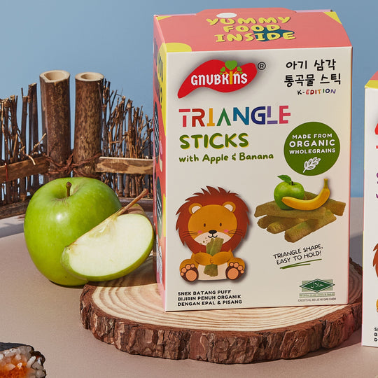 Organic Triangle Sticks with Apple & Banana